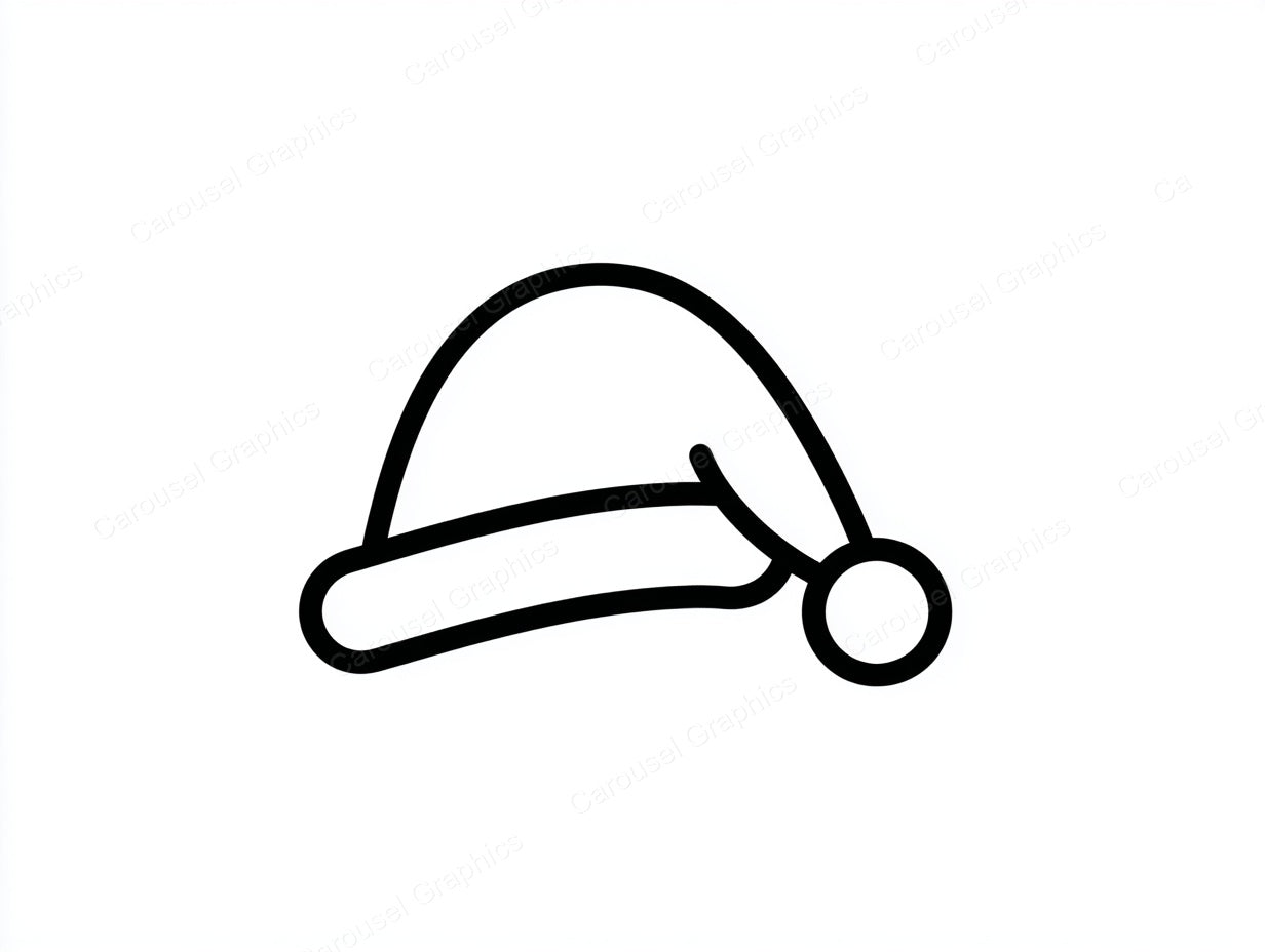 Santa Hat Vector Graphic preview