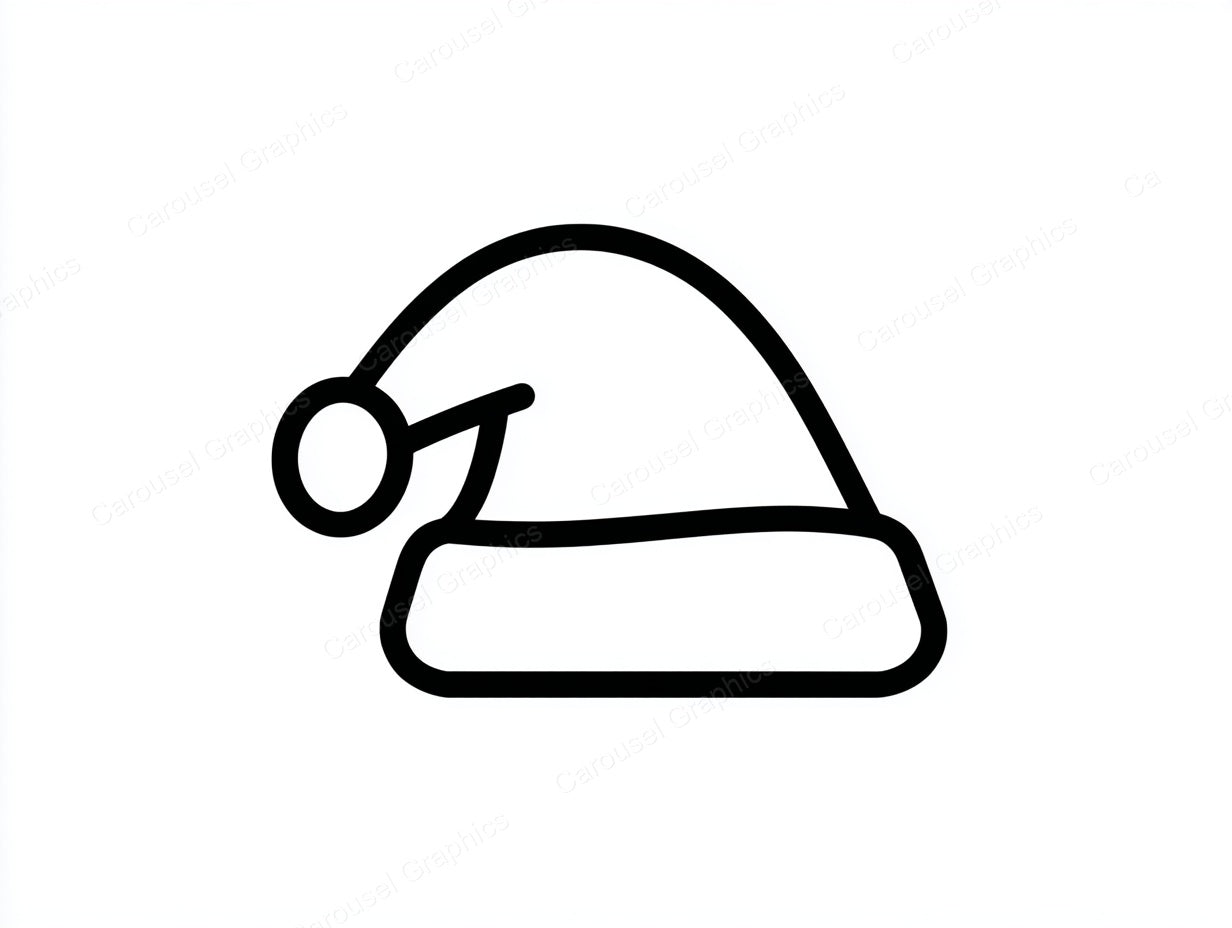 Santa Hat Vector Graphic preview