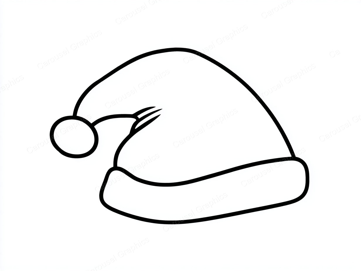 Santa Hat Vector Graphic preview
