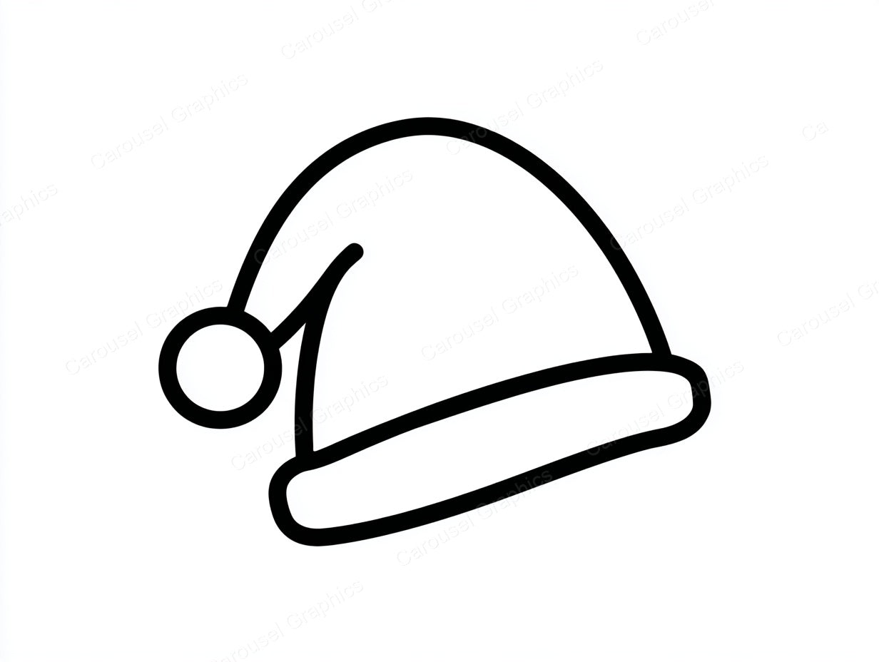 Santa Hat Vector Graphic preview