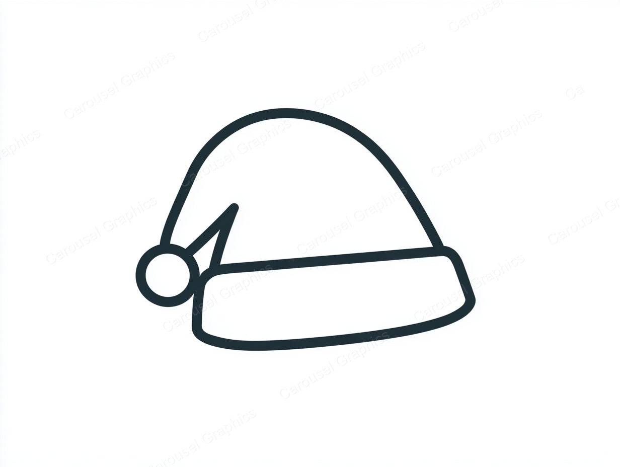 Santa Hat Vector Graphic preview