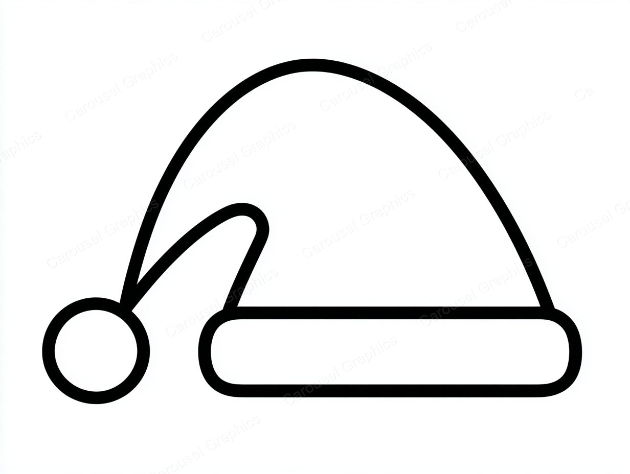 Santa Hat Vector Graphic preview