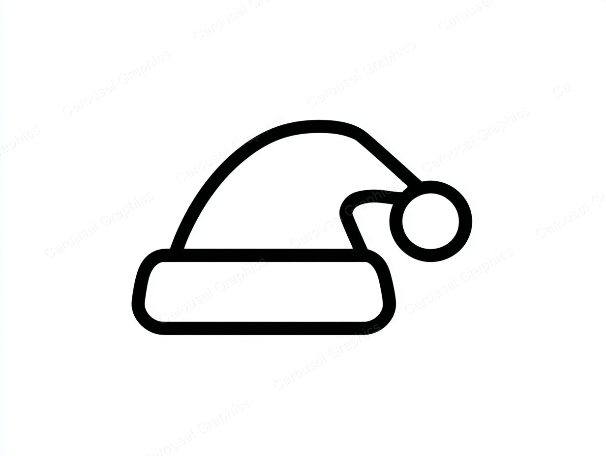 Santa Hat Vector Graphic preview