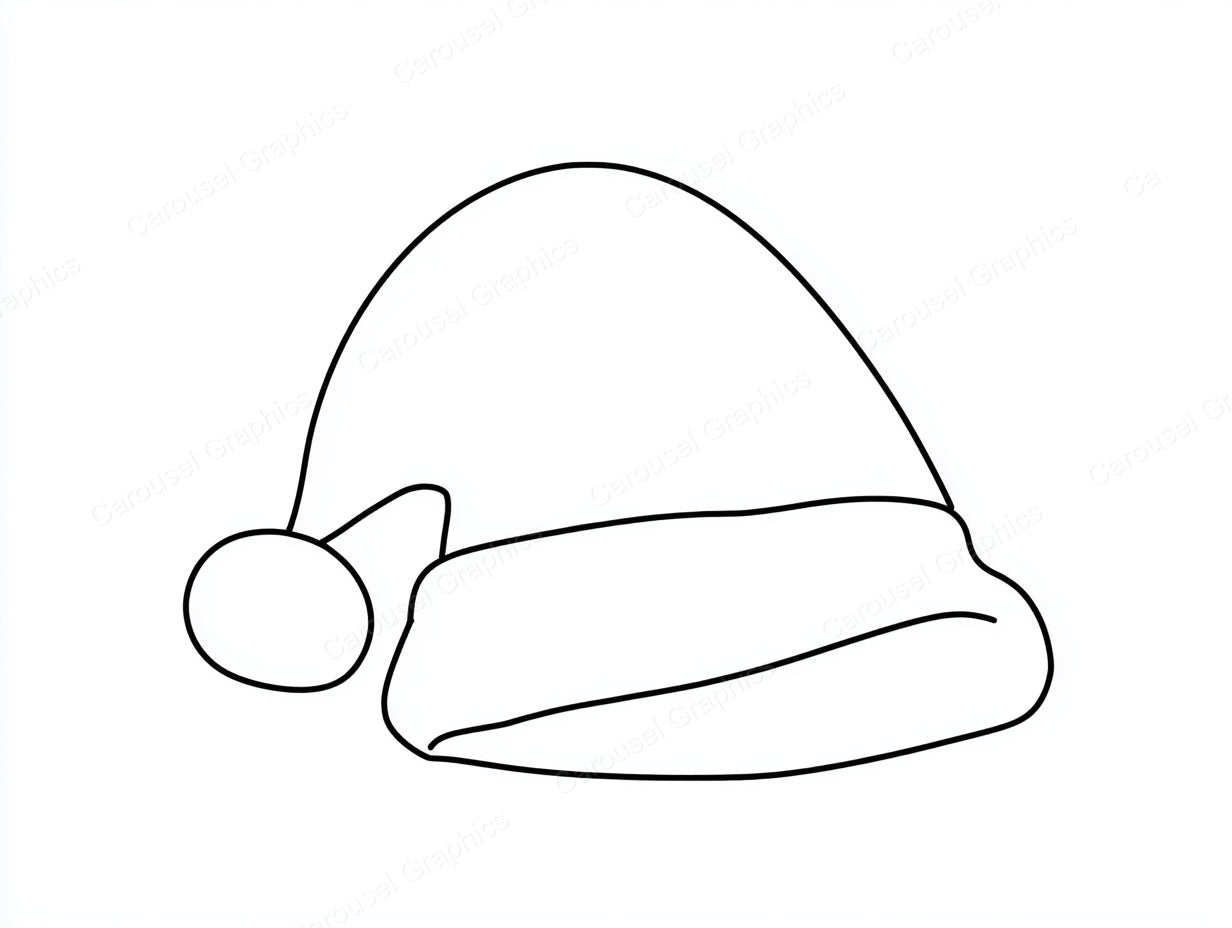 Santa Hat Vector Graphic preview