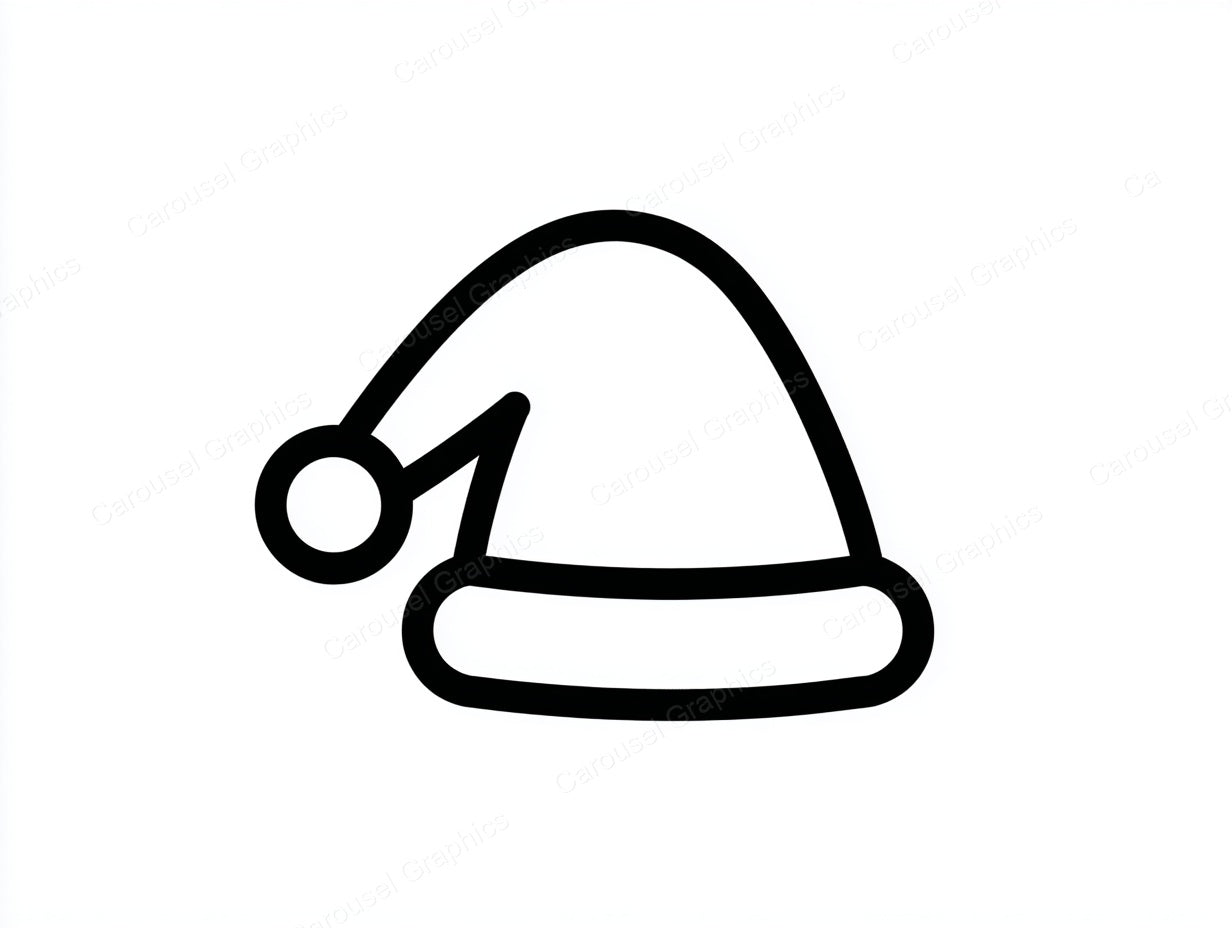 Santa Hat Vector Graphic preview
