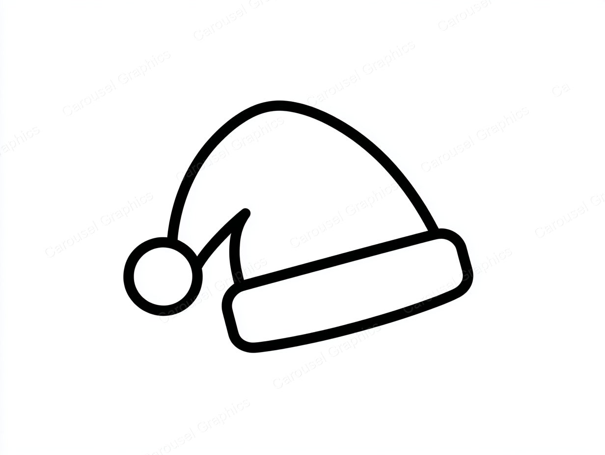 Santa Hat Vector Graphic preview