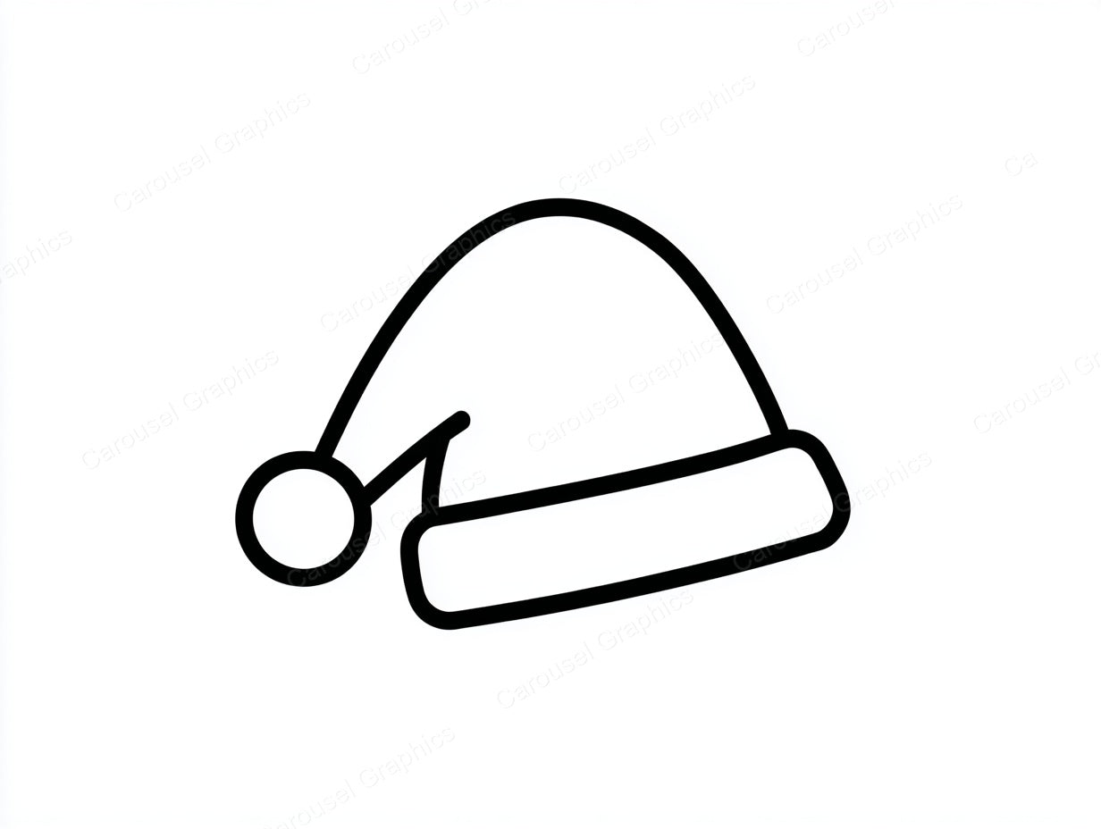 Santa Hat Vector Graphic preview