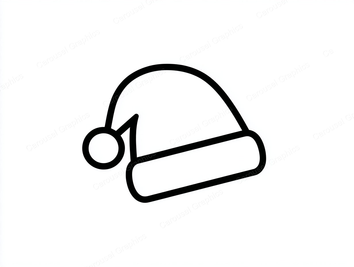 Santa Hat Vector Graphic preview