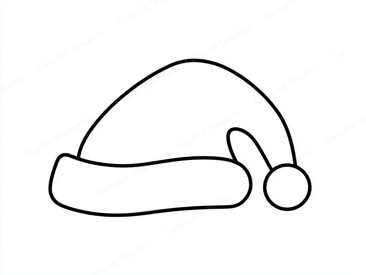Santa Hat Vector Graphic preview