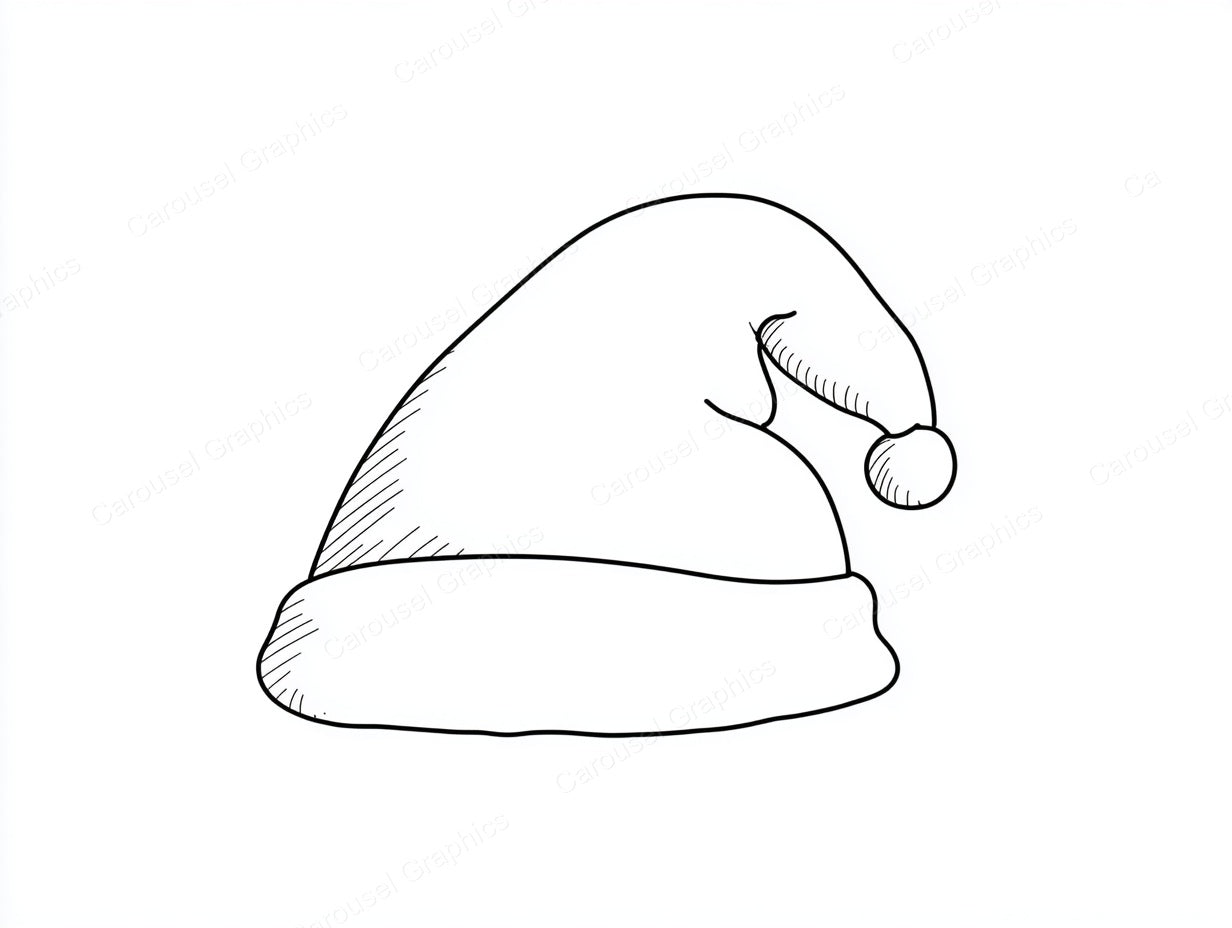 Santa Hat Vector Graphic preview