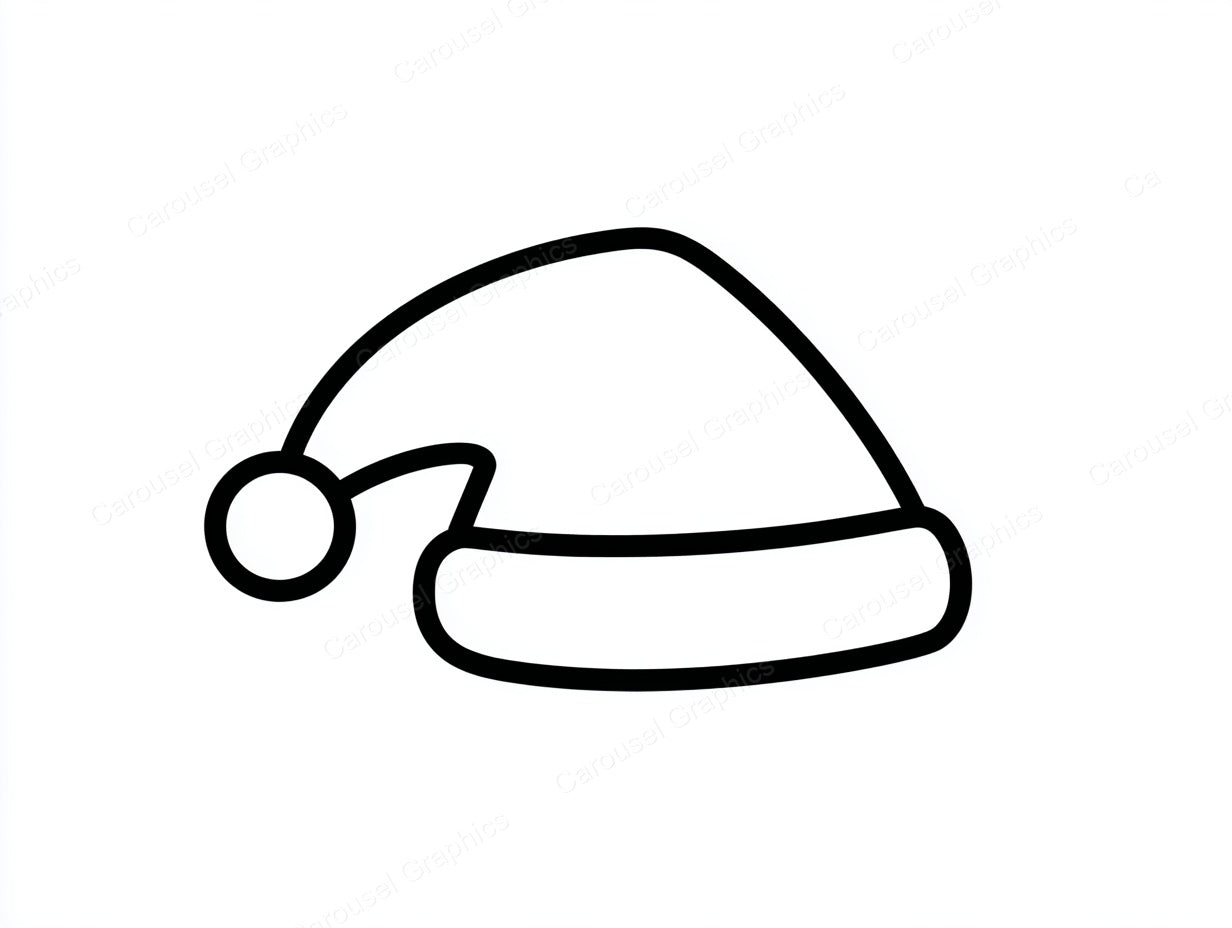 Santa Hat Vector Graphic preview