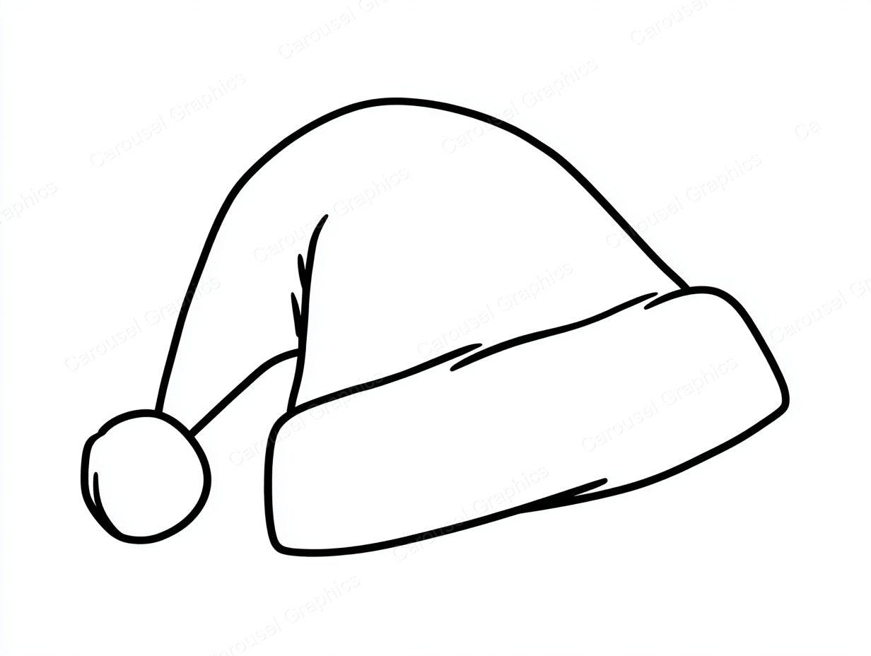 Santa Hat Vector Graphic preview