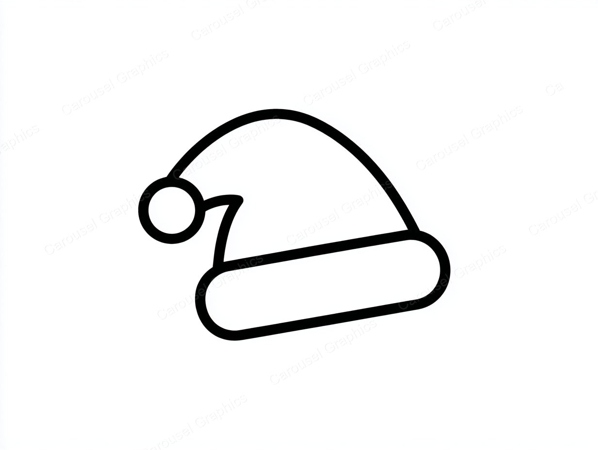Santa Hat Vector Graphic preview