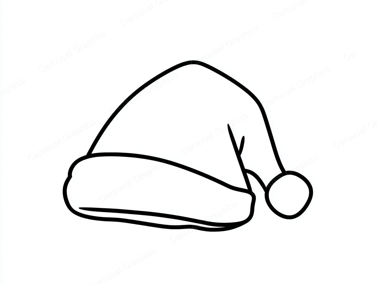 Santa Hat Vector Graphic preview