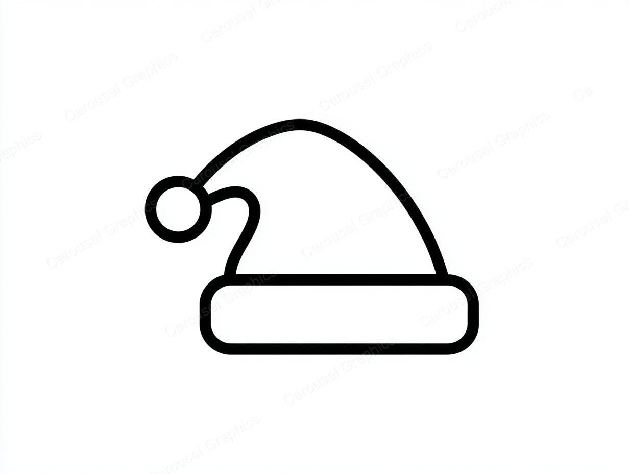 Santa Hat Vector Graphic preview