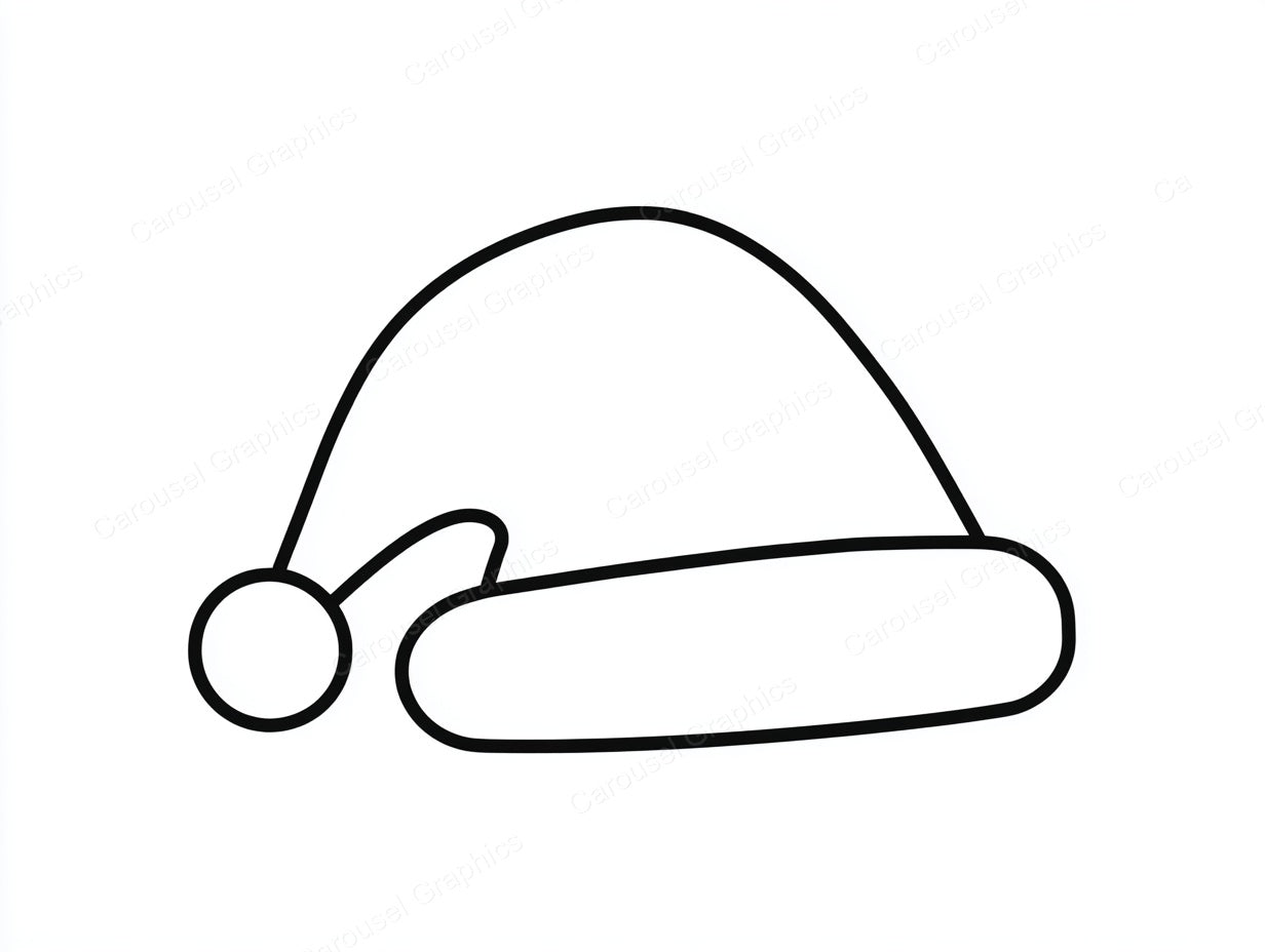 Santa Hat Vector Graphic preview