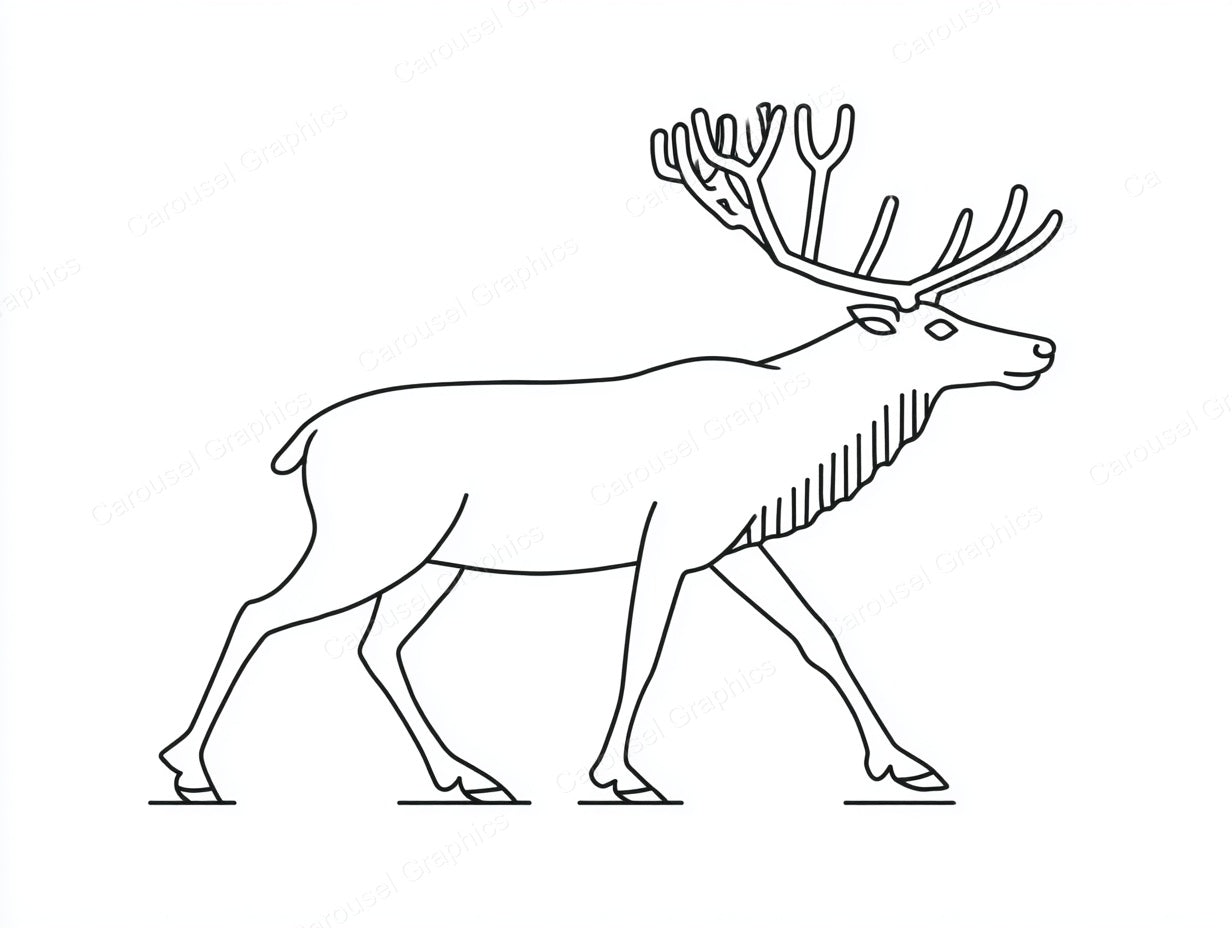 Reindeer Vector Graphic preview