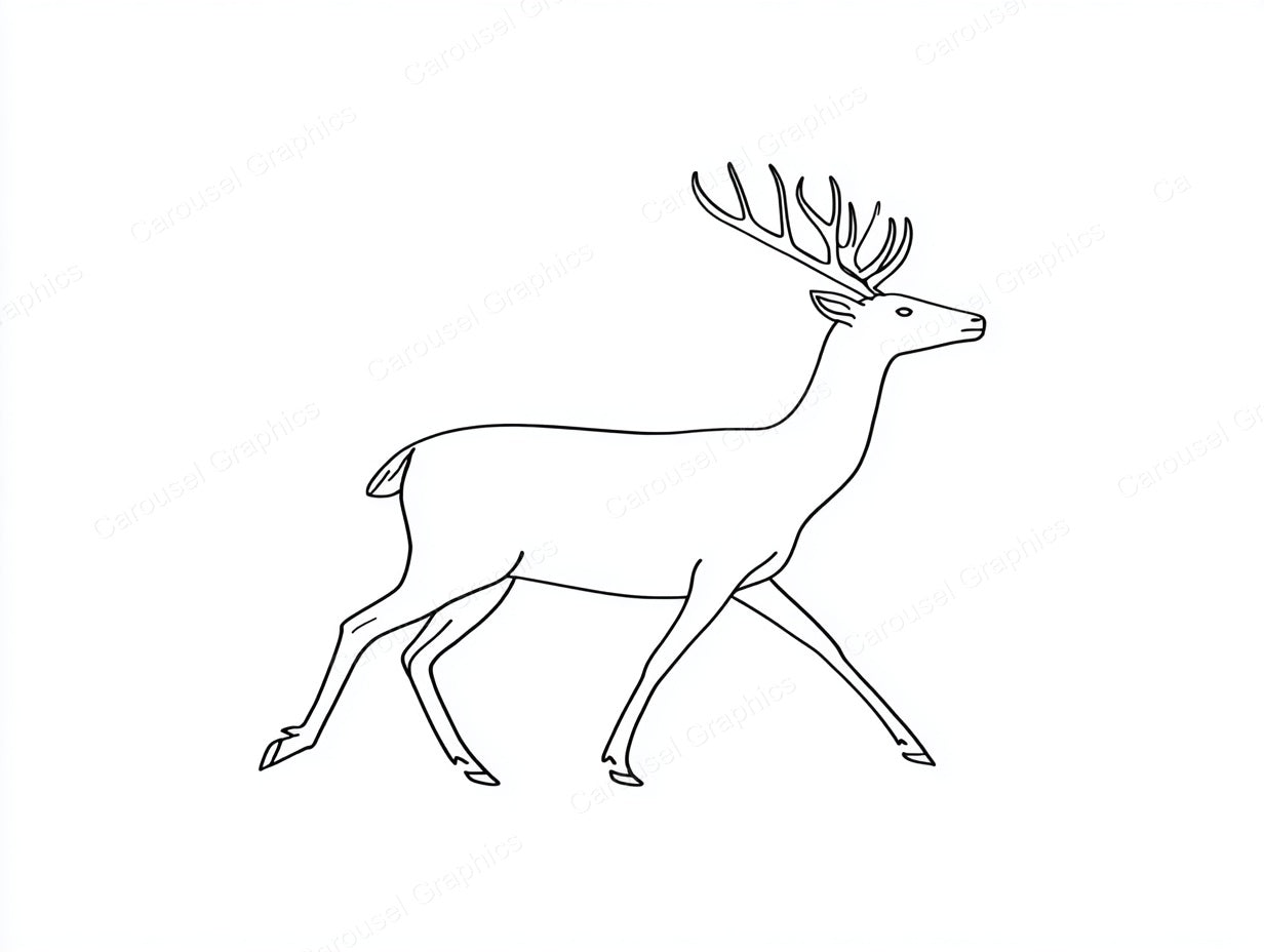Reindeer Vector Graphic preview