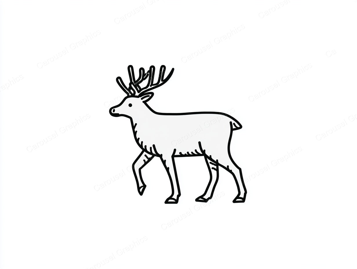 Reindeer Vector Graphic preview