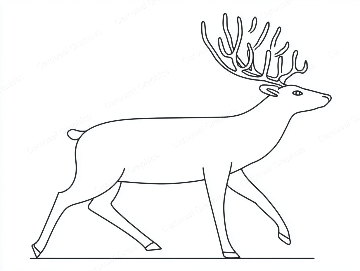Reindeer Vector Graphic preview