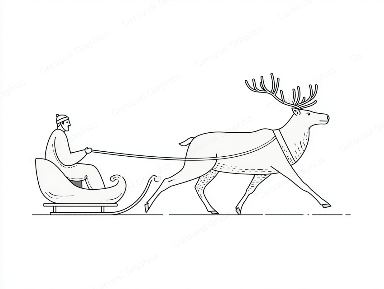 Reindeer Vector Graphic preview