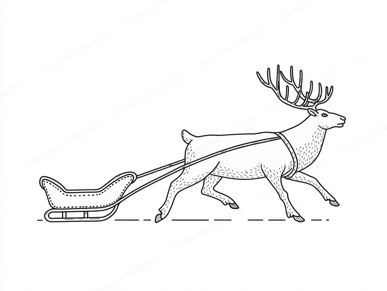 Reindeer Vector Graphic preview