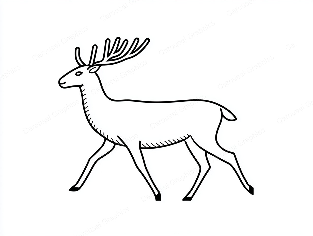 Reindeer Vector Graphic preview