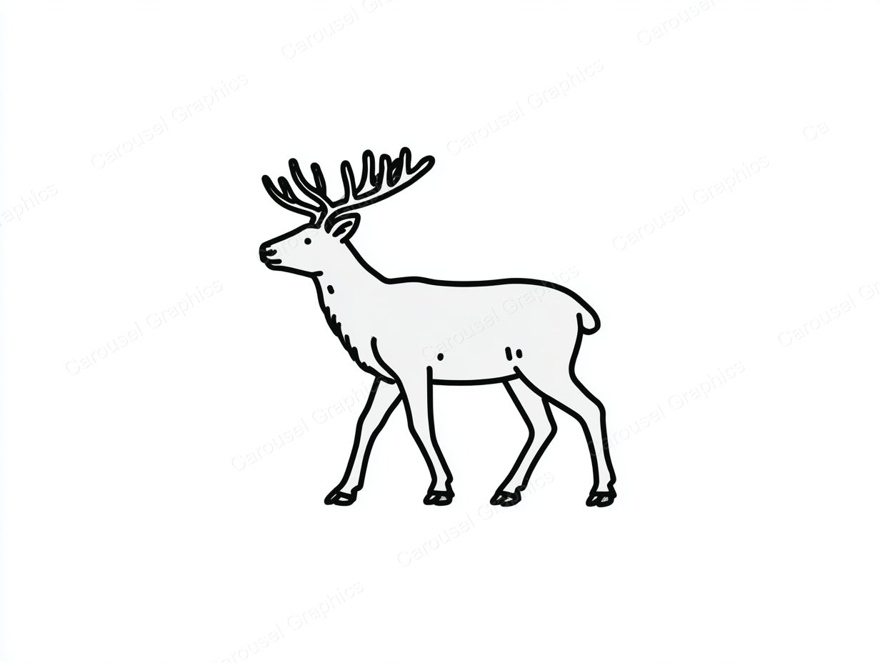 Reindeer Vector Graphic preview