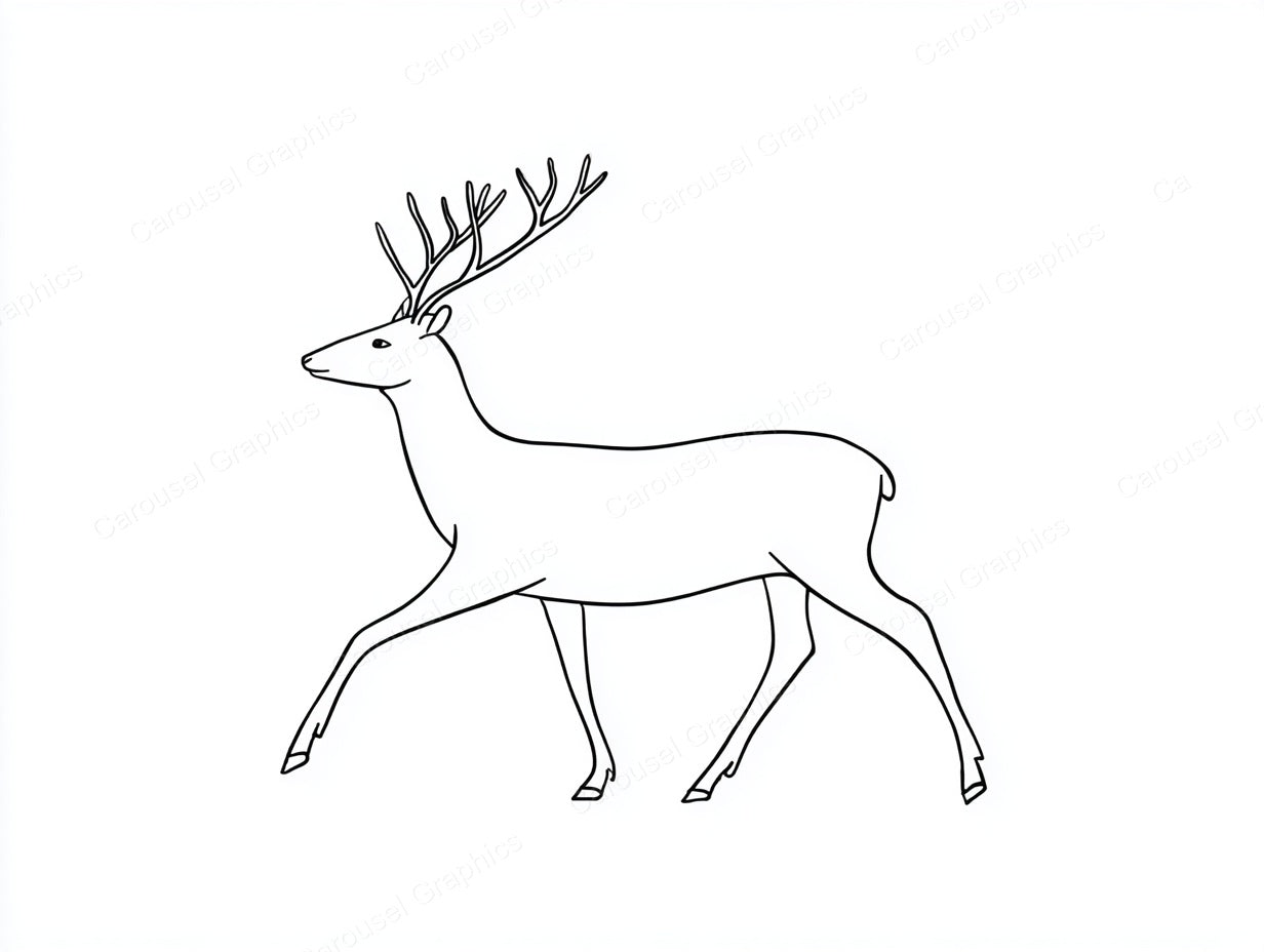 Reindeer Vector Graphic preview