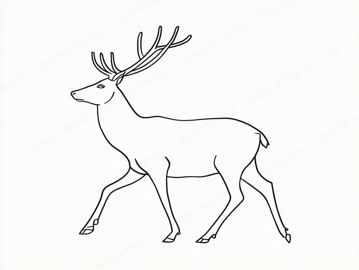 Reindeer Vector Graphic preview