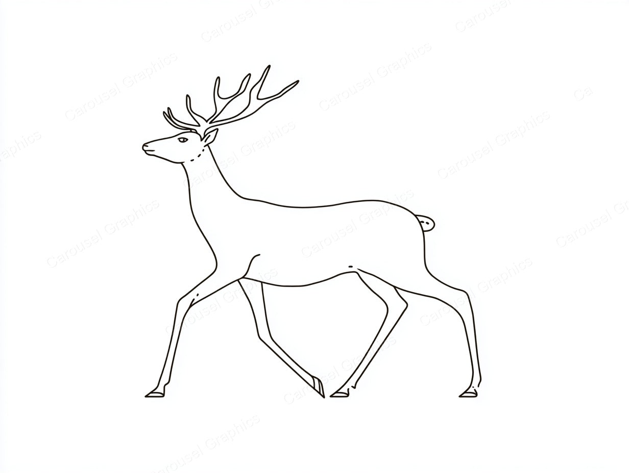 Reindeer Vector Graphic preview