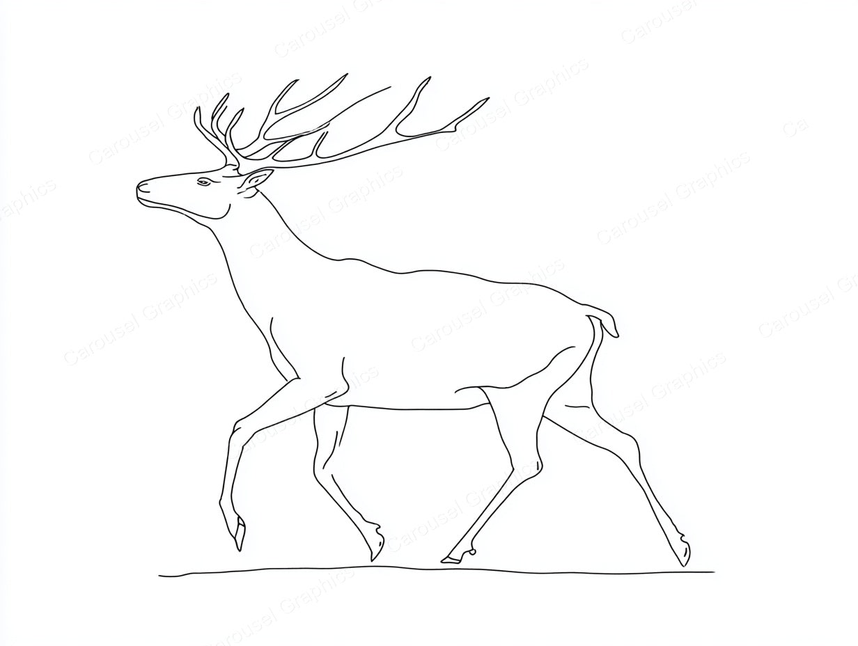 Reindeer Vector Graphic preview