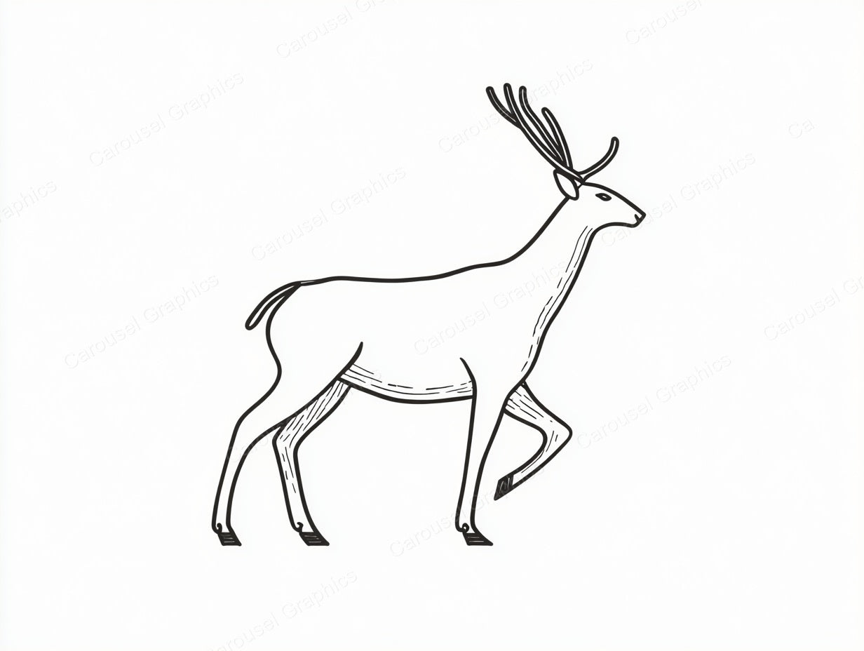 Reindeer Vector Graphic preview
