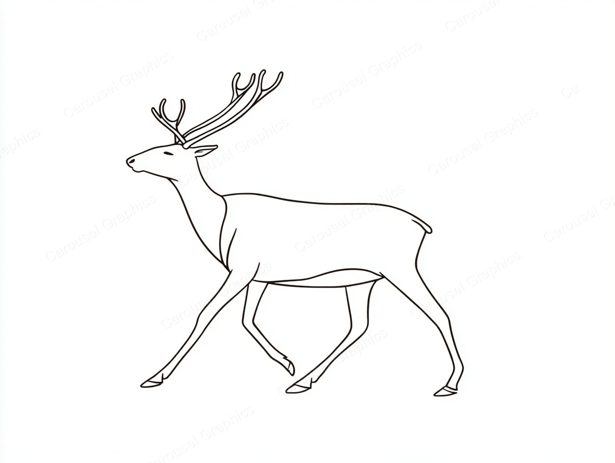 Reindeer Vector Graphic preview