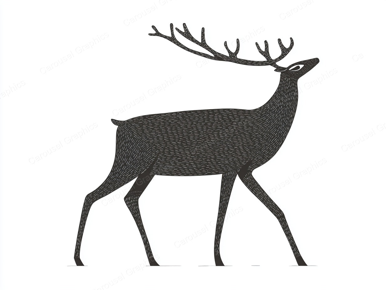 Reindeer Vector Graphic preview