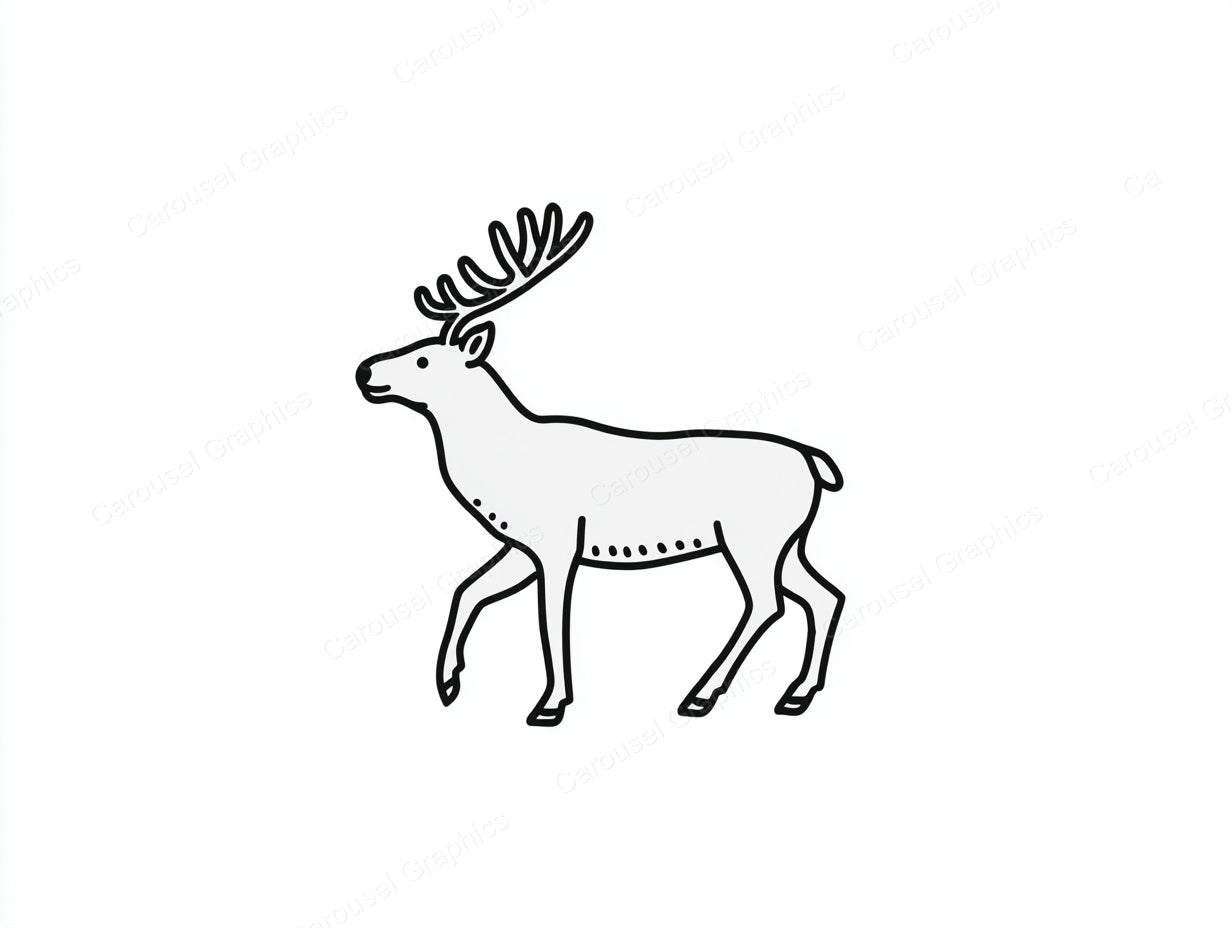 Reindeer Vector Graphic preview