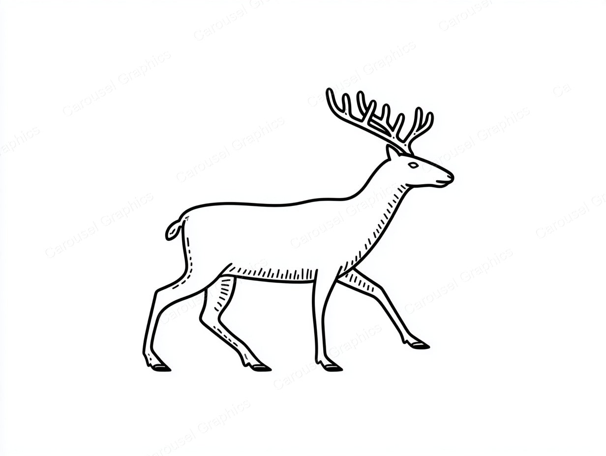 Reindeer Vector Graphic preview