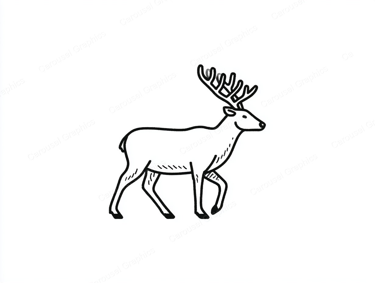 Reindeer Vector Graphic preview