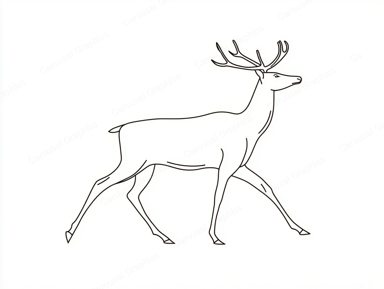 Reindeer Vector Graphic preview