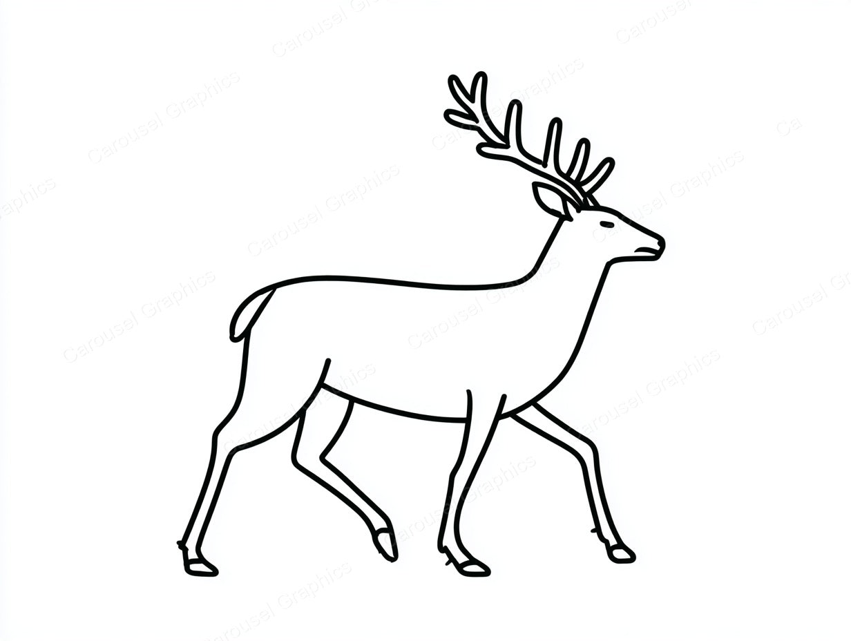 Reindeer Vector Graphic preview