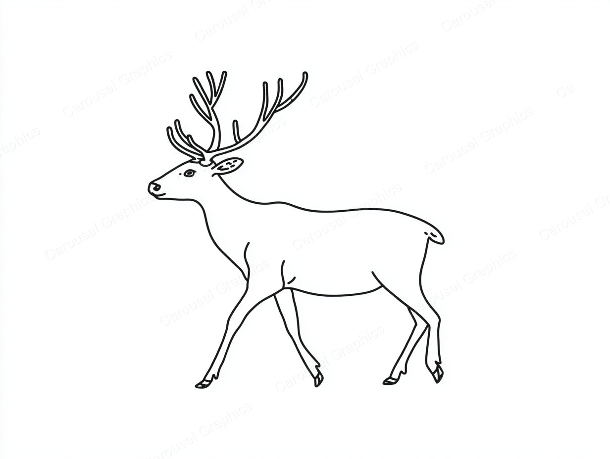 Reindeer Vector Graphic preview