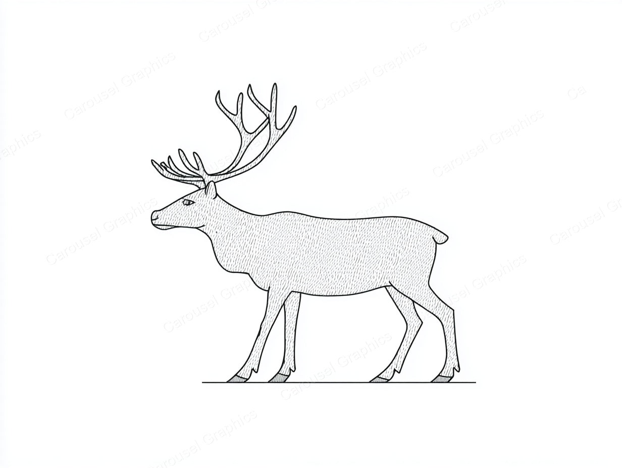 Reindeer Vector Graphic preview