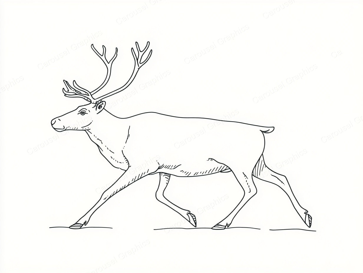 Reindeer Vector Graphic preview