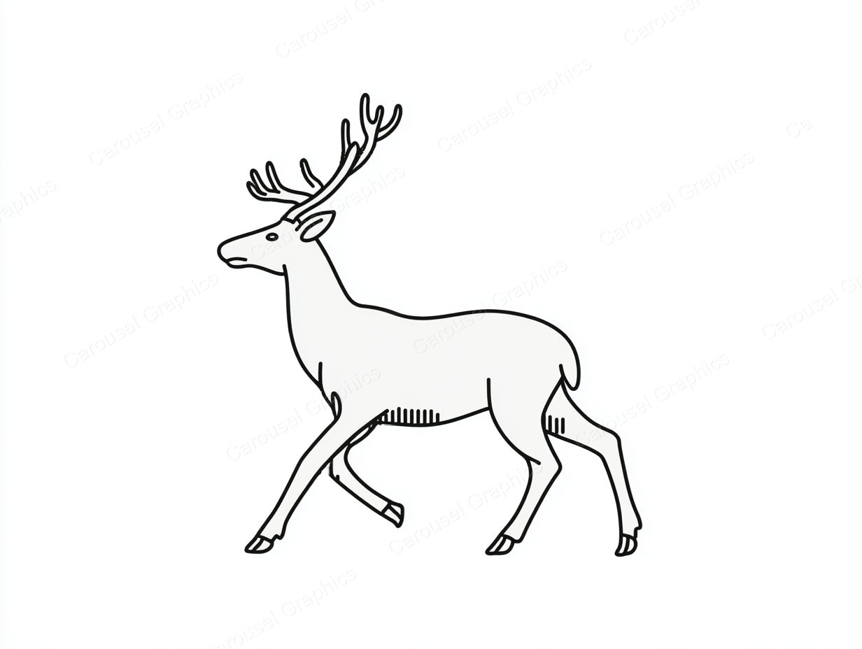 Reindeer Vector Graphic preview
