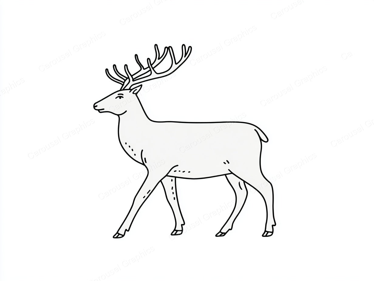 Reindeer Vector Graphic preview