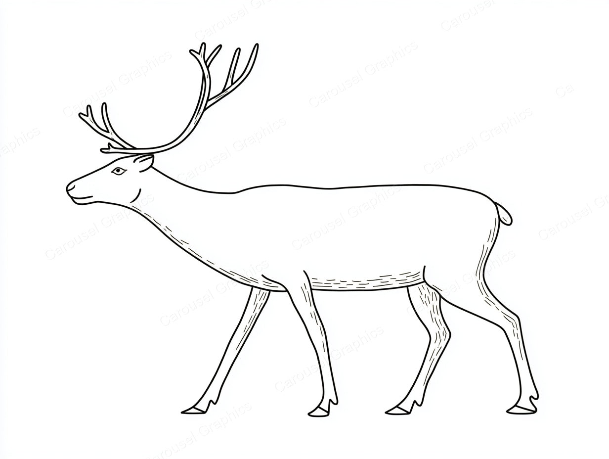 Reindeer Vector Graphic preview