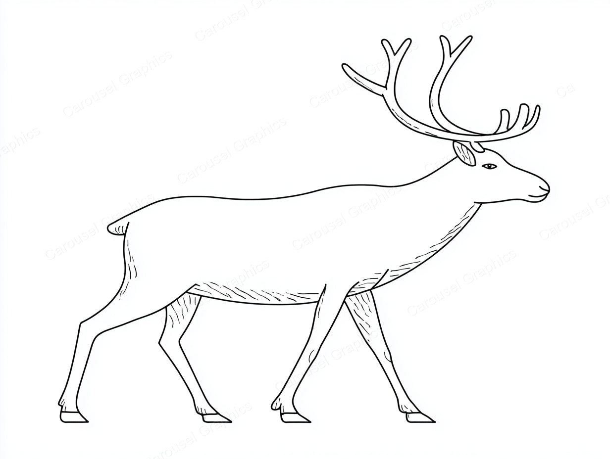 Reindeer Vector Graphic preview