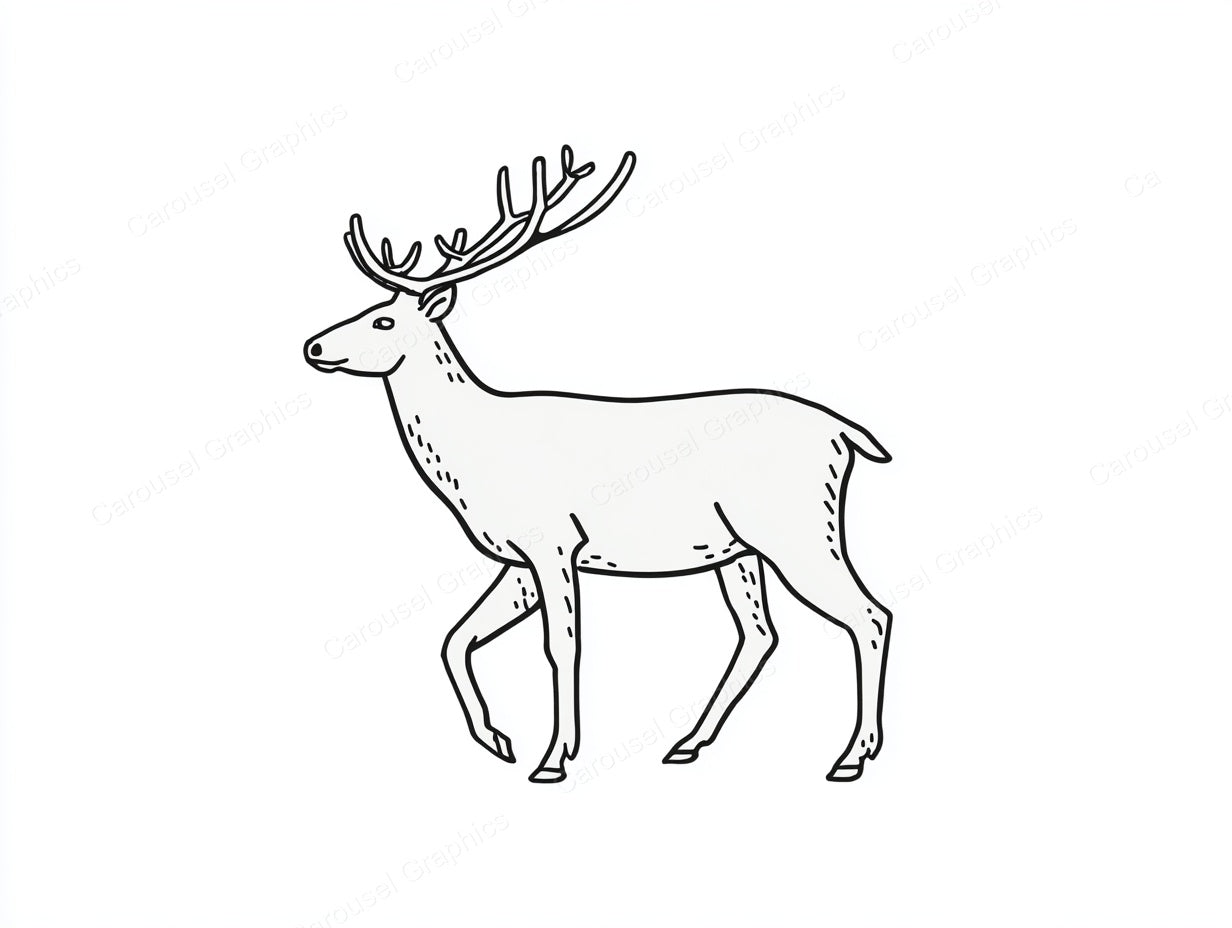 Reindeer Vector Graphic preview