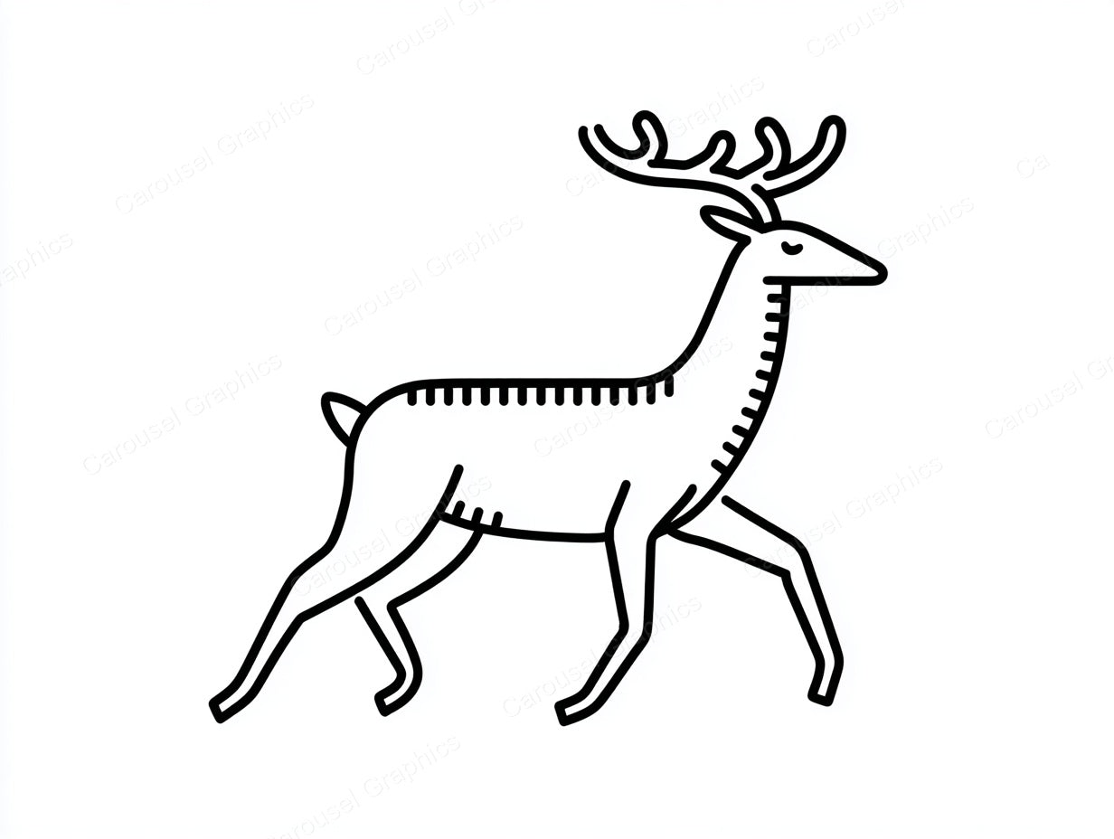 Reindeer Vector Graphic preview