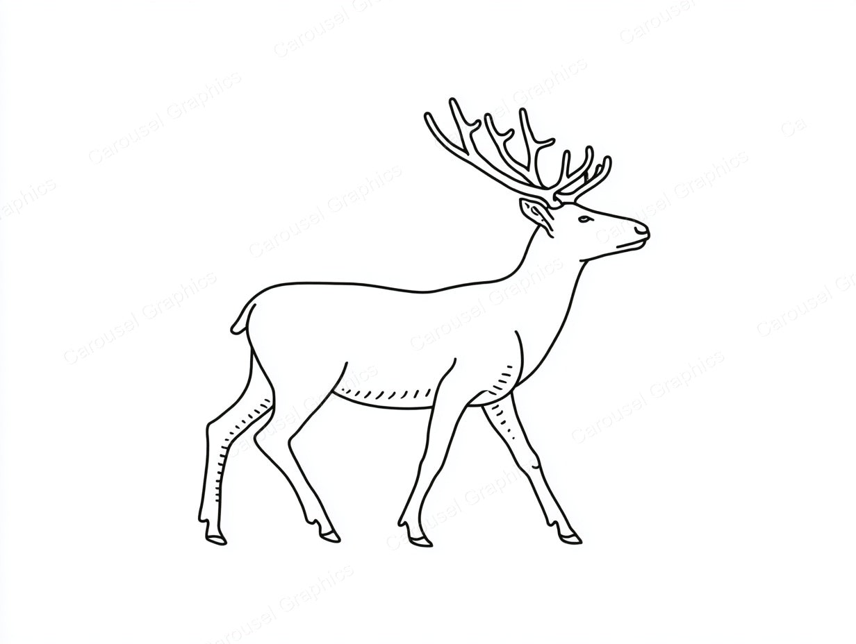 Reindeer Vector Graphic preview